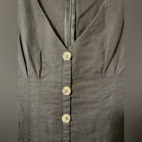 Princess Polly black button front romper Size 4 - Picture 5 of 8